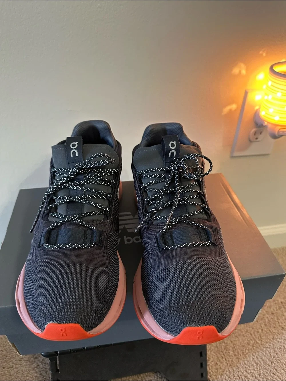 On Running Women's Navy and Pink Cloudswift Athletic Sneakers Size 10 W